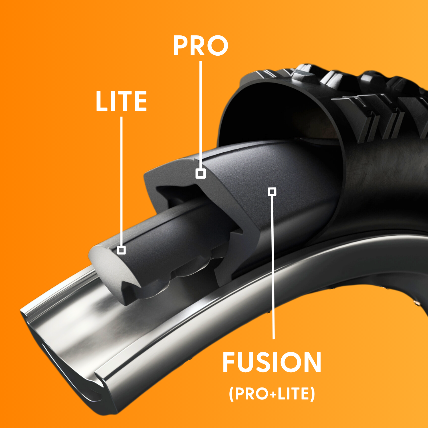 Fusion - إدراج Tubeless معياري